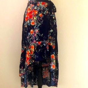 Anthropology on the road floral skirt